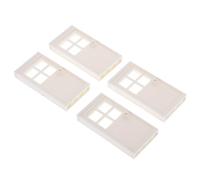 DOITOOL 4pezzi Porte per Casa delle Bambole in Plastica Non Verniciati Ad Realismo Accessori per Decorazione di Case delle Bambole e Progetti in Miniatura