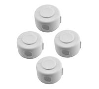 DOITOOL 4pezzi Pz Protezioni Per Maniglie Porta Copri Pomello Porta Antibambino Copri Serratura Compatibile Pomelli Sferici Design Discreto