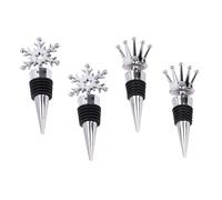 DOITOOL 4pezzi Tappi Per Bottiglie Di Vino Tappi Per Vino Rosso Design Creativo Lucidatura Specchio Uso in Casa Bar Feste Facile Inserimento e Rimozione