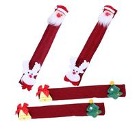 DOITOOL 4pezzi Tessuto Protezione per Maniglia Frigorifero Copertura Maniglia Porta Elettrodomestico Lavabile e Resistente Adatto Maniglie Rotonde o Diverse Mantieni Pulito e Ordinato