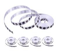 DOITOOL 5 Nastro con Stampa Zampe Cane in Poliestere da Ciascuno Accessorio Fai da Te per Confezioni Regalo Decorazioni Bouquet e Artigianato Pet