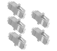 DOITOOL 5 Pezzi Adattatore Fibra Ottica Lc Duplex Split Design Flange Accoppiatore in Plastico Compatibilità Versatile e Connessione Stabile per Data Center e Reti in Fibra
