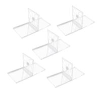 DOITOOL 5 Pezzi Custodia Cd Doppia Trasparente in Plastica Standard Porta Dischi Sicuro con Meccanismo Incastro Compatibile Cd Dvd Organizer Compatto