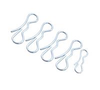 DOITOOL 5 Pezzi Fastener Clip in Acciaio Legato Argento per Uso Industriale Presa Stabile e Sostituzione Rapida