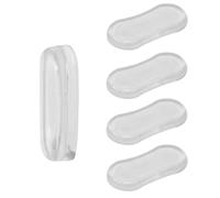 DOITOOL 5 Pezzi Gommini in Silicone per Sedile Wc, Guarnizione Adesiva Trasparente Anticaduta e Antiurto, Prolunga la Durata del Copriwater, Accessorio per Bagno Sicuro