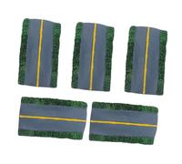 DOITOOL 5 Pezzi Miniature Roadway Model in Resin Realistic Highway Diorama For Train And Railroad Scenery Detailed Table Landscape For DIY Craft Projects