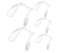 DOITOOL 5 pezzi Naselli Occhiali Silicone Morbido Supporto Naso Comfort Segni Ricambio Naselli Occhiali Delicati e Durevoli per Montature