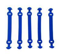 DOITOOL 5 Pezzi Smorzatore Lungo Racchetta da Tennis in Silicone Blu | Giocatori Professionisti, Installazione Semplice, Mantiene la Stabilità nel Dell'allenamento