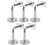 DOITOOL 5 Pezzi Staffe per Corrimano in Acciaio Inossidabile, Scale Supporto a Parete Corrimano per Supporto a Parete Staffe per Corrimano in Acciaio Inox per Ringhiere in Legno O Metallo 6 x 8 x 5 cm