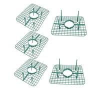 DOITOOL 5 Pezzi Supporti per Piante di Fragole in Verde Sostegno Quadrato Elevato per Coltivazione in Vaso Struttura Forata per Ventilazione e Preservazione Frutti nel Giardino
