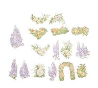 DOITOOL 5 Set Adesivi Decorativi per Diario Stickers Autoadesivi Floral Stile Retro Impermeabili E Colorati per Scrapbooking E Decorazioni Stile Random 60 Pezzi*5