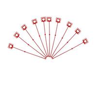 DOITOOL 50 Fermagli per Bouquet a Forma di Cuore Rosso 34Cm Clip di Plastica per Porta Biglietti da Visita e Decorazioni Fai da Te Accessori per Composizioni Floreali e Regali di