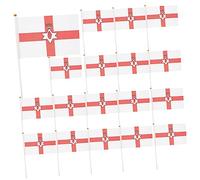 DOITOOL 50 pezzi Bandiera Del Irlanda Bandierine Portatili per Eventi Sportivi e Decorazioni Facili Trasportare e Maneggiare