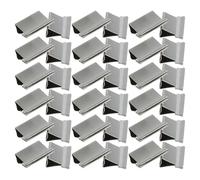 DOITOOL 50 Pezzi Clip in Metallo Riutilizzabili per Raccoglitori, Fermacarte per Ufficio e Casa, Accessori per Legare Documenti e Clip per Dispenser