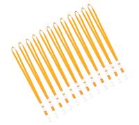 DOITOOL 50 pezzi Cordini Porta Badge in Arancione Laccetti da Collo Resistenti per Carte Identità Lanyard per Badge Lavoro Scuola ed Eventi per Esposizioni e Ufficio