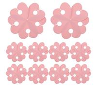 DOITOOL 50 Pezzi Etichette Piombo di a Cuore Rosa in Forma da Bicchieri Vino Carta Scrivibile, Identificatori Bevande per Matrimoni e Cene di Famiglia