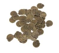 DOITOOL 50 Pezzi Forma Di Ruota Di Orologio in Lega Ciondolo Meccanismo Vintage Steampunk Per Creazioni Di Gioielli e Scrapbooking Colore Bronzo