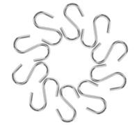 DOITOOL 50 Pezzi Ganci a S Mini in Ferro Argento Angoli Arrotondati per Uso Versatile, per Halloween e Artigianato Fai da Te