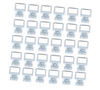 DOITOOL 50 Pezzi Ganci per Cornici in Lega di Alluminio Argento Bordi Lisci e Sicuri per Mani, per Appendere Foto e Quadri in Ufficio o Opera D'arte