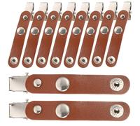 DOITOOL 50 Pezzi Porta Badge da Lavoro in Pelle Clip per Targhette Identificative, Porta Carta D’identità Resistente per Infermieri e Personale, Accessorio Ufficio e Ospedale Facilmente