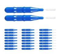 DOITOOL 50 Pezzi Spazzolino per Pulizia Dentale Blu in Plastico Confezione Singola, Accessorio la Orale Adatto All'uso Familiare una Pulizia degli Spazi Interdentali