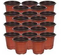 DOITOOL 50 Pezzi Vasi di plastica per Piante per La Semina di 10 cm Vasi da Fiori Contenitore per Piante da Vaso per Semi (Diametro 100mm)