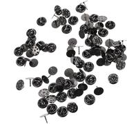 DOITOOL 50 Set Set Chiusure a Farfalla per Spille Perno di Bloccaggio in Rame Nero, Design Portatile e Sicuro, per Progetti Fai da Te e Sostituzioni