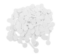 DOITOOL 500 Pezzi Etichette Adesive per Esposizione di Gioielli Rotonde Bianche, Etichette Vuote per Prezzi di Collane, Anelli e Bracciali, Adesivi Antimacchia Colla Extra Forte