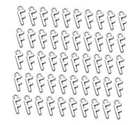 DOITOOL 50pezzi Ciondoli Pendenti Lettera Inglese in Lega Antica Argento Accessori Te Per Creazione Gioielli Pendenti Per Collane e Bracciali Charm Personalizzabili Per Bomboniere e Regalo