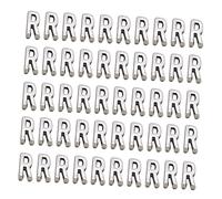 DOITOOL 50pezzi Pz Ciondoli in Lettera r Inglese Accessori Fai Da Te Per Creazione Gioielli Per Collane e Bracciali