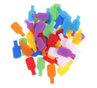 DOITOOL 56 Pezzi Etichette per Multicolore con Superficie Scrivibile Fasce Organizzatrici per Gestione e Fili per e