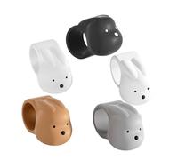 DOITOOL 5pezzi Protezioni da Parete per Maniglie delle Porte in Silicone Cuscinetto Anticollisione Protezioni per Porte Fermaporta in Silicone Paraurti per di Armadietti Protezione da Pare