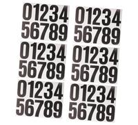 DOITOOL 6 fogli Adesivi Numerici Grandi Numeri Adesivi Autoadesivi Impermeabili per Bidoni Cassette Postali e Uso Esterno Etichette Resistenti e Facili da Applicare