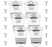 DOITOOL 6 Ganci Supporto Microfono in Acciaio Inox 304 per Radio Mobile Cb Clip Montaggio Microfono a Mano Accessori per Veicoli Set da 6 Pezzi