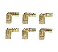 DOITOOL 6 Pezzi Adattatore Per in Rame Giunto Del Gas Connessione e Resistente Gomito Del Gas Per Tubazioni Compatibile