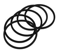 DOITOOL 6 Pezzi Anello di Tenuta per Bottiglia Termica in Silicone Nero | Guarnizione per Coperchio, Facile da Rimuovere, Flessibile e Affidabile, Ricambio per Borracce da Viaggio