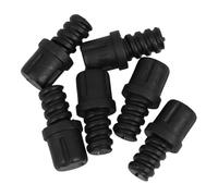 DOITOOL 6 pezzi Connettore Manico Scopino Wc Adattatore Spirale Auto-bloccante Accessorio Ergonomico Resistente per Teste Spazzola Bagno