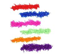 DOITOOL 6 Pezzi Decorazione Piume Costume Coda Nozze Accessori Strisce Decorazioni Turchia Decorazione Piume Colore Casuale