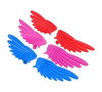 DOITOOL 6 Pezzi Decorazioni per Scarpe a Forma di Piccole Piume in Pvc per Pattini a Rotelle, Accessori Colorati e Adorabili per Skate Park e Uso Indoor