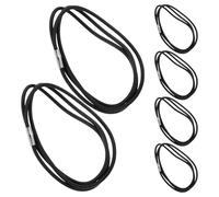 DOITOOL 6 Pezzi Fasce Elastiche per Sacchetti della Spazzatura Regolabili Nere per Fissaggio Sacchi in Bidoni e Lettiera Facili da Installare e Riutilizzabili