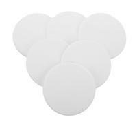 DOITOOL 6 Pezzi Fermo Porta in Silicone Bianco Autoadesivo per Maniglia e Parete, Assorbimento Urti e Facile Installazione, per Soggiorni e Camere da Letto