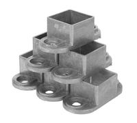 DOITOOL 6 Pezzi Flangia Alluminio Resistente Alle per Collegamento per Recinzioni da per Scuole e