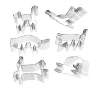 DOITOOL 6 pezzi Formine Biscotti Gatto in Acciaio Antiruggine Stampi Tagliabiscotti per Dolci Pancake e Creazioni Fai da Te Facili da Pulire e Resistenti