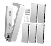 DOITOOL 6 Pezzi Ganci Pieghevoli da Parete in Lega di Alluminio Appendini Resistenti con Viti per Cappotti Borse e Zaini Design Compatto con Meccanismo per Cucina Camera e Garage