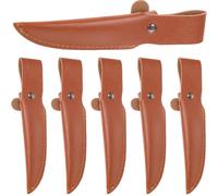 DOITOOL 6 Pezzi Guaina Protettiva in Pu per Coltelli da Cucina, Copertura Sicura e Resistente, Stile Casual, Adatta per Uso Domestico e Protezione Lama Stili multipli