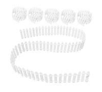DOITOOL 6 pezzi Mini Recinzione da Giardino in Legno Bianco Steccato Miniatura per Decorazioni Micro Paesaggistiche Bordura per Vasi Bonsai e Case delle Bambole