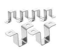 DOITOOL 6 pezzi Morsetti in Acciaio Inox per Tubo Quadrato Staffe U Resistenti per Montaggio Sicuro Supporto Stabile con Elevata Capacità di Carico per Uso Interno ed Esterno