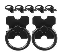 DOITOOL 6 Pezzi Pomello Nero in Lega di Zinco, Forma Creativa, Moderno per | Facile da Installare, senza Spigoli Taglienti Né Bave, Presa Comoda, Pratico per Cassettiera e Guardaroba