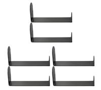 DOITOOL 6 Pezzi Porta Skateboard da Muro in Metallo, Supporto per Tavole | Garage e Appartamenti, Montaggio Rapido, Supporto Robusto, Nero, Esposizione Ordinata per Skate e Surf