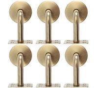 DOITOOL 6 Pezzi Staffe Corrimano Scale in Acciaio Inox Oro, Supporto Robusto